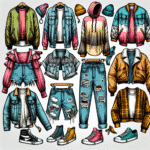 Customização de roupas usadas para jovens
