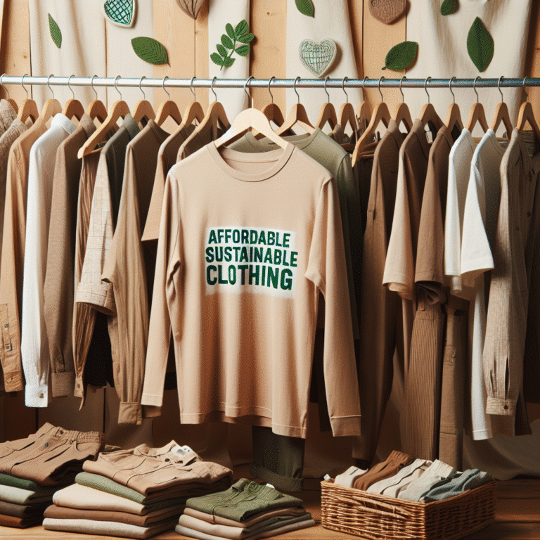 Roupas sustentáveis com preços acessíveis