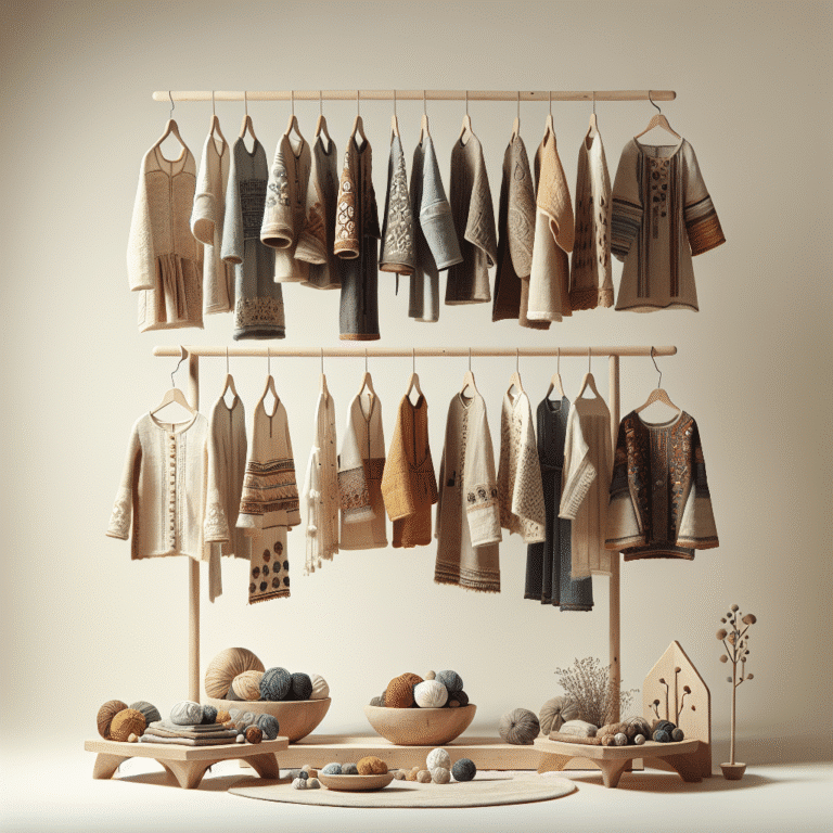 Roupas feitas à mão e sustentáveis