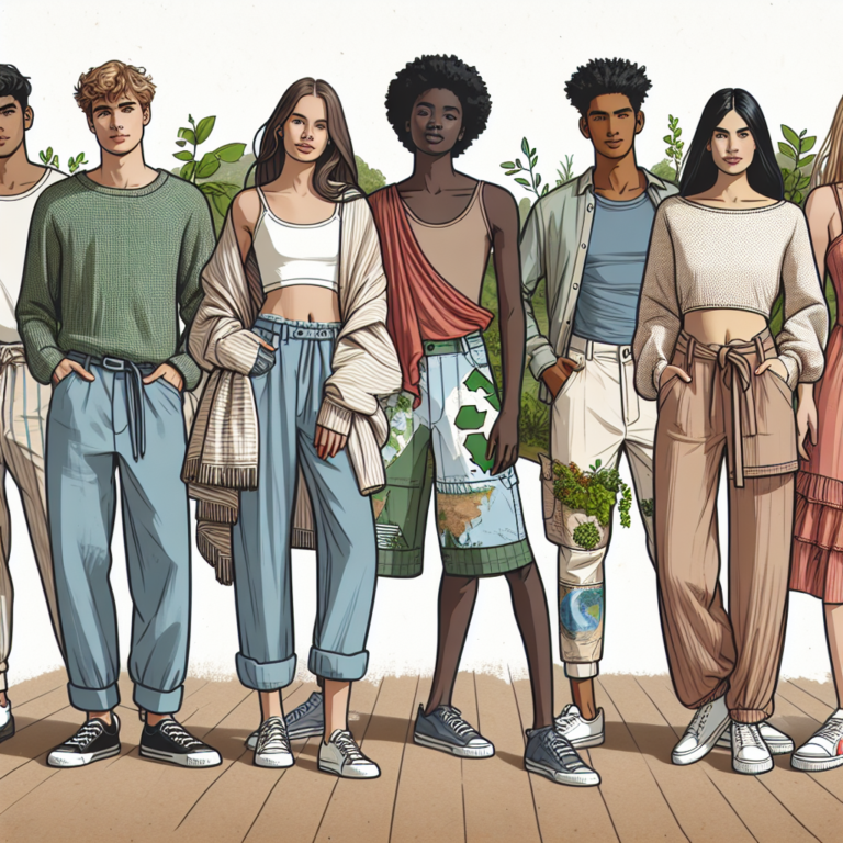 Roupas confortáveis e sustentáveis para jovens