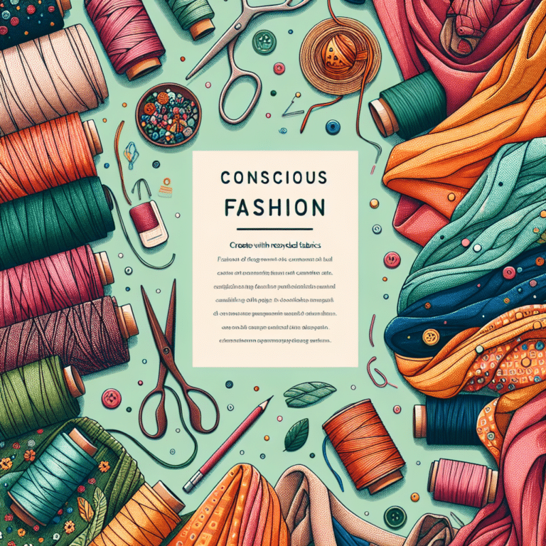 Moda consciente: crie com tecidos reciclados