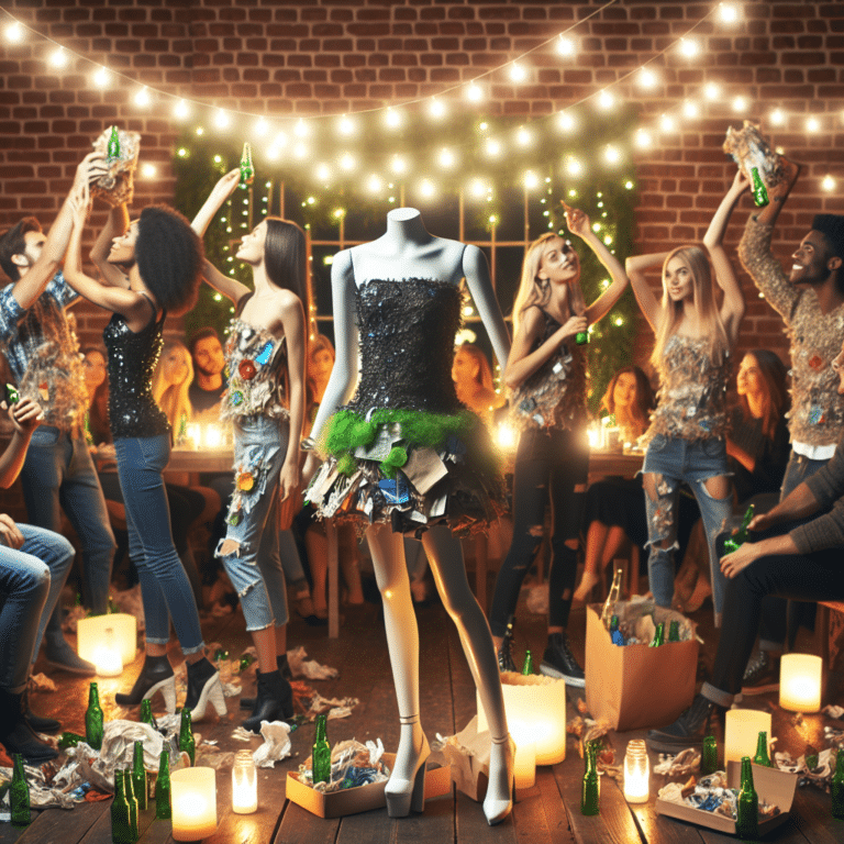 Moda jovem sustentável para festas