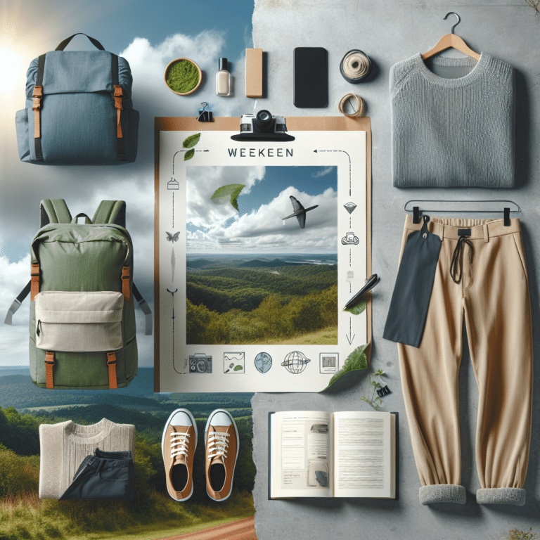 Roupas sustentáveis para viagens de fim de semana