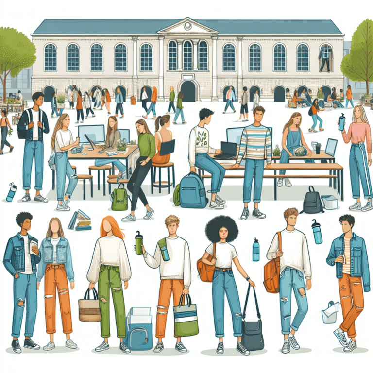Looks ecologicamente corretos para a vida universitária